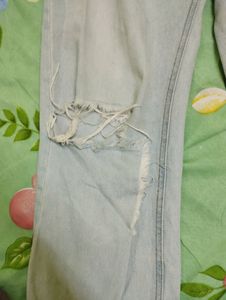 H&amp;M Ribbed Straight Leg Jeans