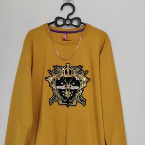Mustard Embellished Pullover