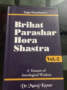Astrology Book  ( BPHS) Vol. 1 And 2