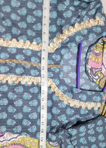 Printed Blue Kurta
