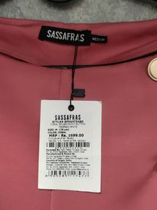 Sassafras Coral High-waist Tapered Pants