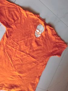 Cool Orange T-shirt for girl and boy 10-12 years