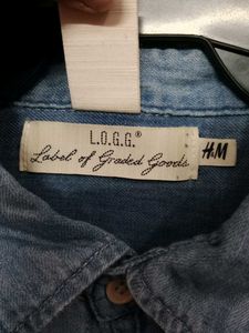 H&amp;M L.O.G.G Men&#39;s Denim Shirt