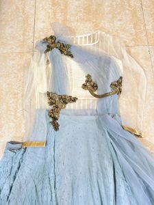 Heavy Wedding Gown With Jardosi And Stone Mix Work