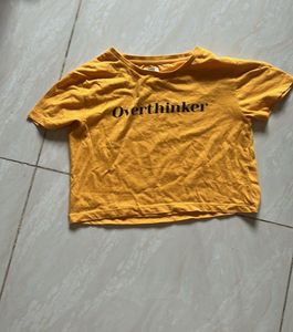 Overthinker crop top PopXO