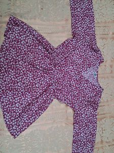 Floral Burgundy Dress