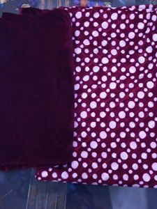 Beautiful Maroon Velvet Suit Without Stole