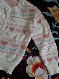 Floral Knit Cardigan