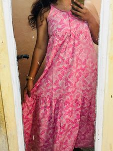 Pink Floral Dress