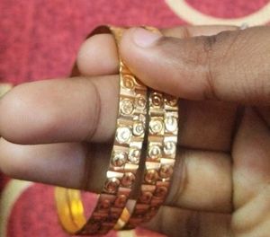 Set of Gold-Tone Bangles
