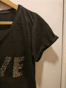 LOVE Sequin Graphic Tee
