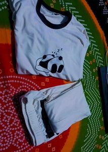 Cute Panda Pajama Set
