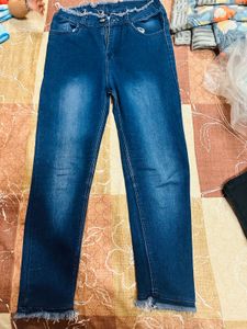 Women Dark Blue Jeans