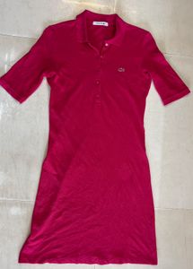 Pink Lacoste Polo Dress