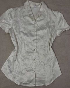 Off White Fitted Shirt