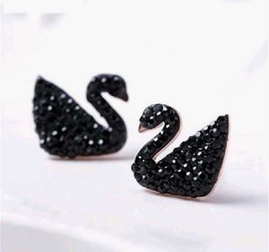 black swan earrings