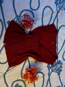 Maroon Button-Up Top. SIZE- 28-34.BRAND NEW