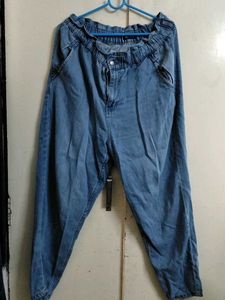 Denim Jogger Pants