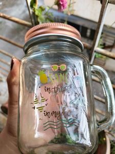 Novelty Glass Mason Jar Mug