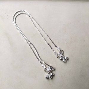 Pure Silver Chain Anklets पायल 1जोडि  For Women