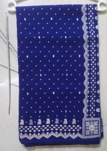 Blue Partywear Sari