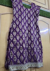 Purple Brocade Tunic