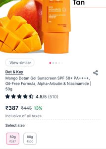 Mango Detan Sunscreen