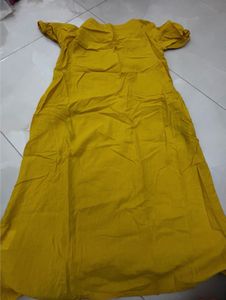 Embroidered Yellow Kurta