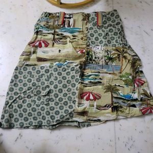 Printed Mini Skirt