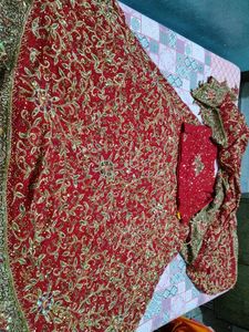 Bridal Heavy Work Lehenga Red Color With Dupatta And Blouse