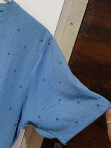 Blue Patterned T-Shirt