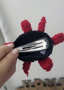 Red Angry Hair Clip