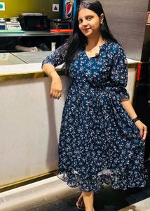 Floral Print Midi Dress