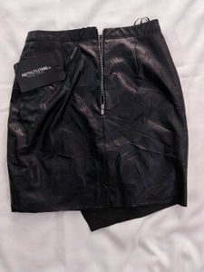 Asymmetrical Leather Mini skirt  Gothic Pintresty