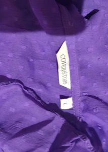Purple single piece midi dress