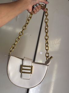 White Chain Shoulder Bag