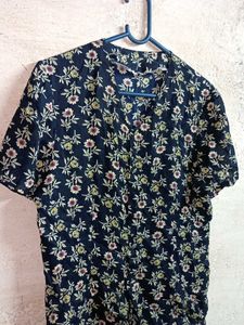 Ladies Fashion Casual Shirt Top Multicolour