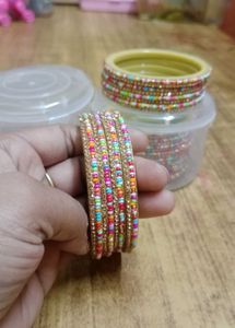 Colorful Beaded Bangles