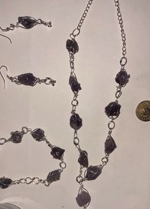 Set Of Mala Earings And Bracelet