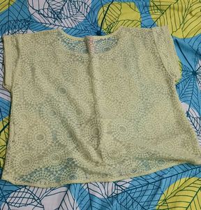 Yellow Front Tying Top