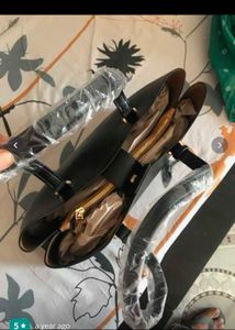 Mango Minimalist Black Leather Tote Bag