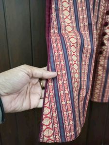 Purple Striped Suit Set