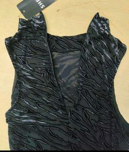 Black Spandex Bodyhugging Jumpsuit