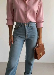 Dusty Rose Button-Down Top