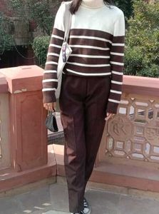Straight Leg Brown Pant
