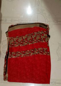 Vibrant Floral &amp; Pink Embellished Saree