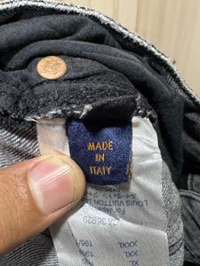 Louis Vuitton Paris Black Jeans