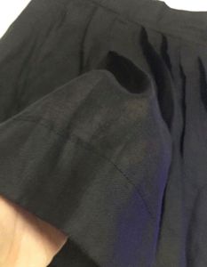 Black Pleated Mini Skirt