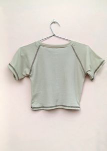 Beige crop top