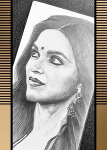Handmade Portrait Kf Deepika Padukon